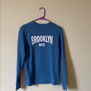 brooklyn nyc blue crew neck